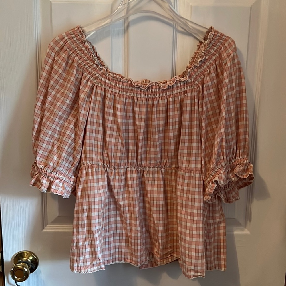 Off the shoulders top.